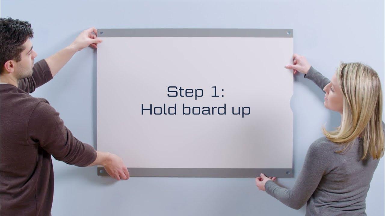 Installing the Quartet Infinity Customizable Glass DryErase Board YouTube