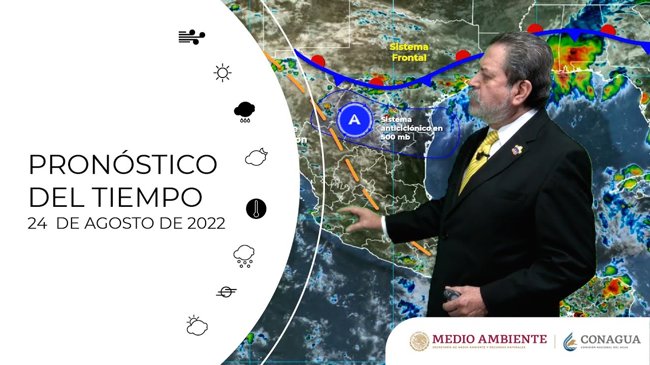 Pronóstico del tiempo 24 de agosto de 2022 18h YouTube