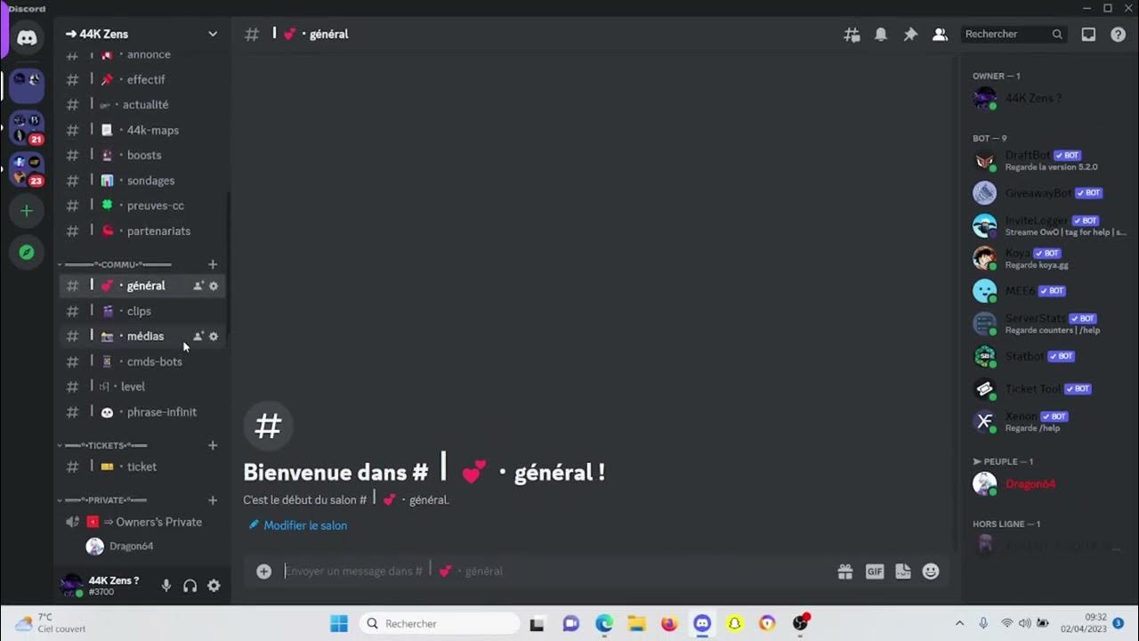J ai ouvert un serveur discord communautaire youtube