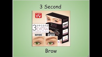 3 Second Brow - review + demo