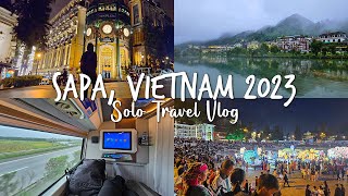 Solo Travel to Sapa 2023 Part 1 | Private Double Cabin Bus | Dang Khoa Garden Inn