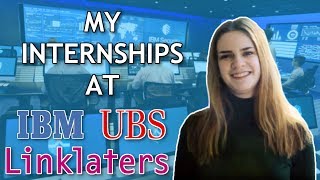 How I Got My IBM, UBS & Linklaters Student Internship! Insight Interview!