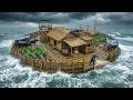The Man Who Left Civilization to Build Bamboo Houses on Handcrafted Rafts Alone