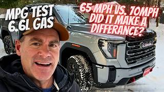 #178 2026 GMC Sierra 2500 AT4 6.6L Gas MPG Test - 70MPH vs 65MPH