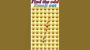 Find The Odd Emoji 🤗 | Memory Test Challenge || part 7 || #shorts #emojichallenge