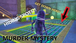 MURDER MYSTERY NEW MAP!!! FACTORY HIDING SPOTS!!