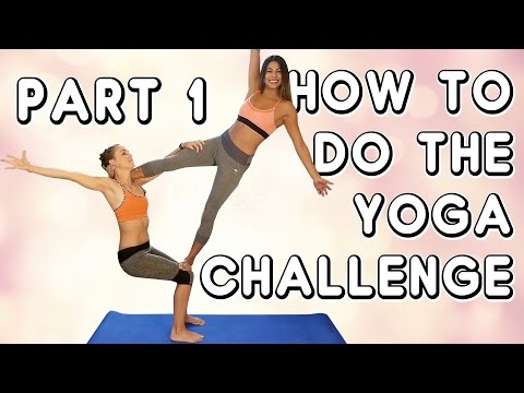 Yoga Challenge: How To!! Acro Tutorial #1: Flag Pose, 20 Minute Partner Stretching & Workout