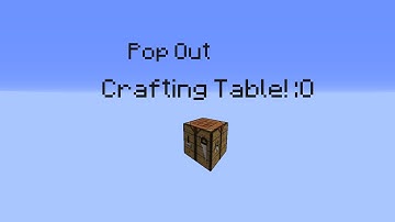 Button Activated Pop Out Crafting Table! | Minecraft Tutorial