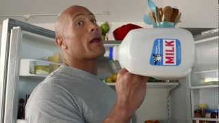 Milk Mustache Campaign Super Bowl XLVII TV Commercial with Dwayne 