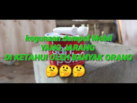 Video: Dempul digunakan untuk apa?