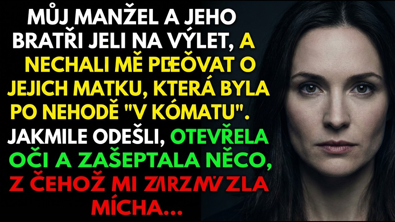 Manžel mě nechal s jeho „komatózní“ matkou—když odešli, otevřela oči a tohle zašeptala!!!