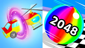 BallRun 2048 ! Shape - Shifting! All Level Gameplay ! ( Android  , iOS )