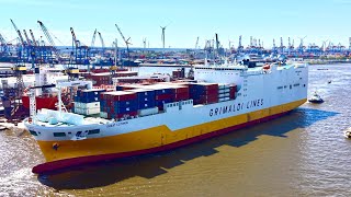 GREAT COTONOU - GRIMALDI LINES (RoRo/ConRo-Ship) arrives Hamburg