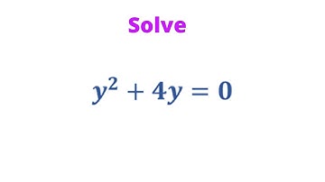 How To Solve A Quadratic Equation With Only Two Terms. Constant Term Is Missing. Example 4