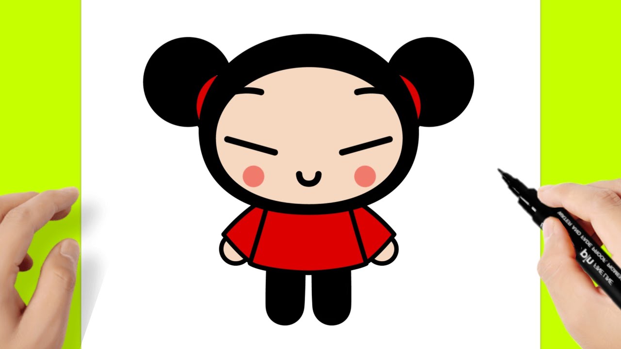 Como dibujar a Pucca paso a paso - YouTube