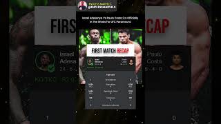 Adesanya vs Costa 2 in the Works for UFC 👀🔥#ufc