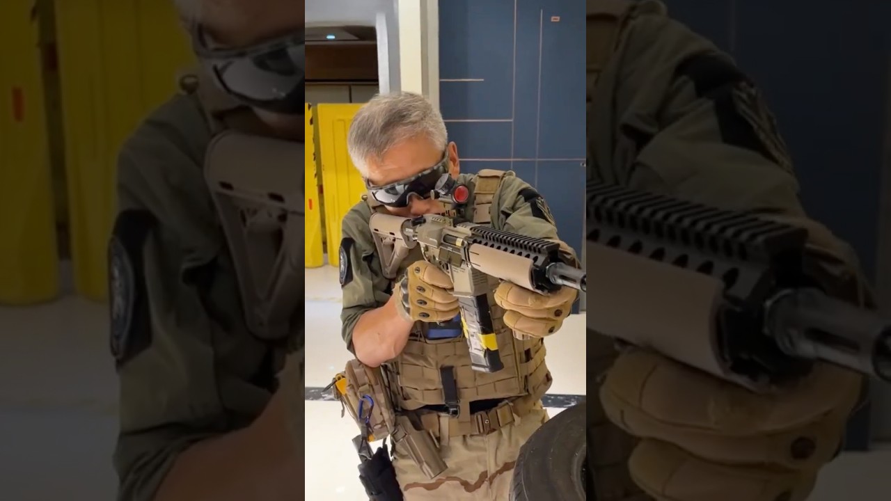 Retired Soldier Grandpa Plays Airsoft Game