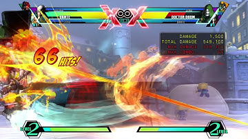 UMVC3 Dante Solo combo 1k dmg, 1 meter start, hammer confirm