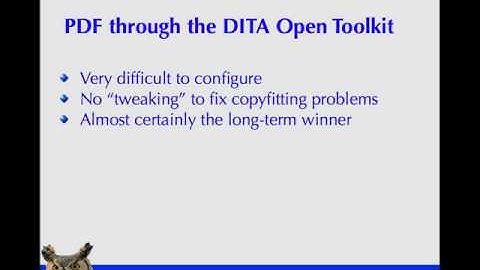 Demystifying DITA to PDF part 2 of 7