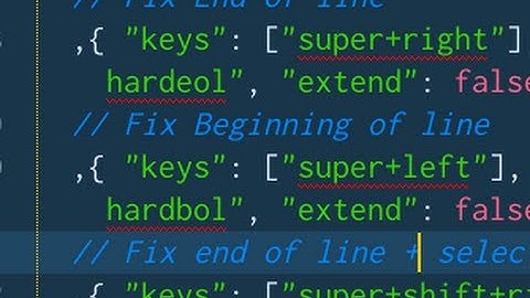 Fix go to end of line with Sublime Text