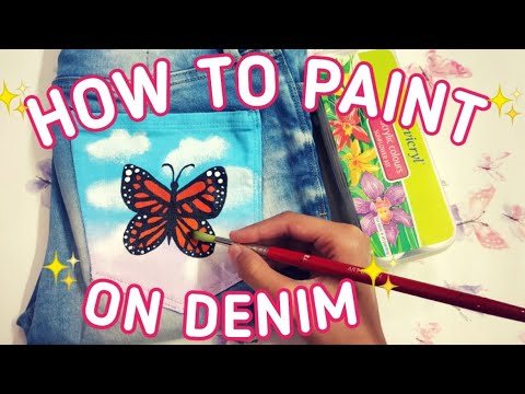 DIY Custom Jeans | How to paint your jeans
