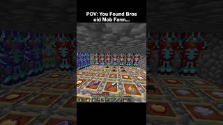 You Found Bros Old Mob Farm... #minecraft
