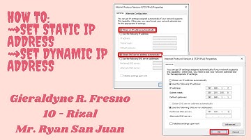 Static and Dynamic IP Addressing | Fresno, Gieraldyne R. 10 - Rizal ICT