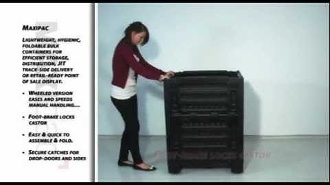 Maxipac folding bulk container "How to" video