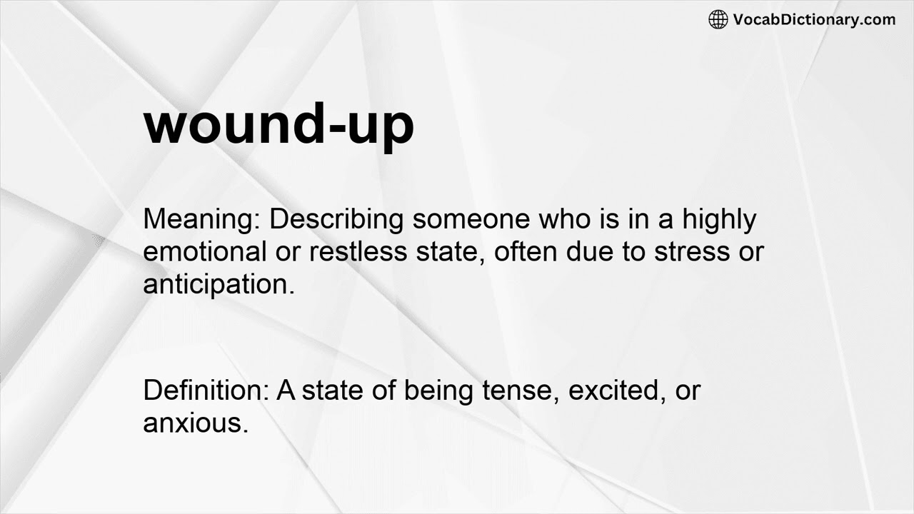 Wound Up Meaning YouTube Wound Up Meaning YouTube