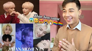 Jihan♡♤ | Being Clinging & Touchy with Joshua is Jeonghan Thing || Seventeen Ships | REACTION