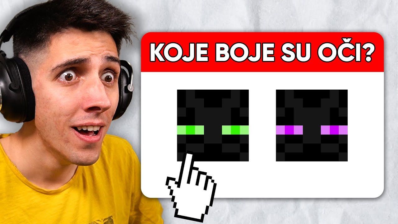 Najteži Minecraft Kviz...