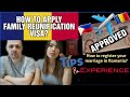 How to apply Family Reunification Visa to Romania? (Filipina-Romanian Life Vlog)