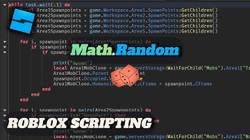 How to use Math.Random in Roblox Studio.