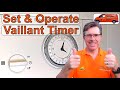 How To Operate and Adjust Your Vaillant 24 Hour Time Switch.  Easy to Follow Sep By Step.