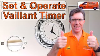 How To Operate and Adjust Your Vaillant 24 Hour Time Switch.  Easy to Follow Sep By Step.