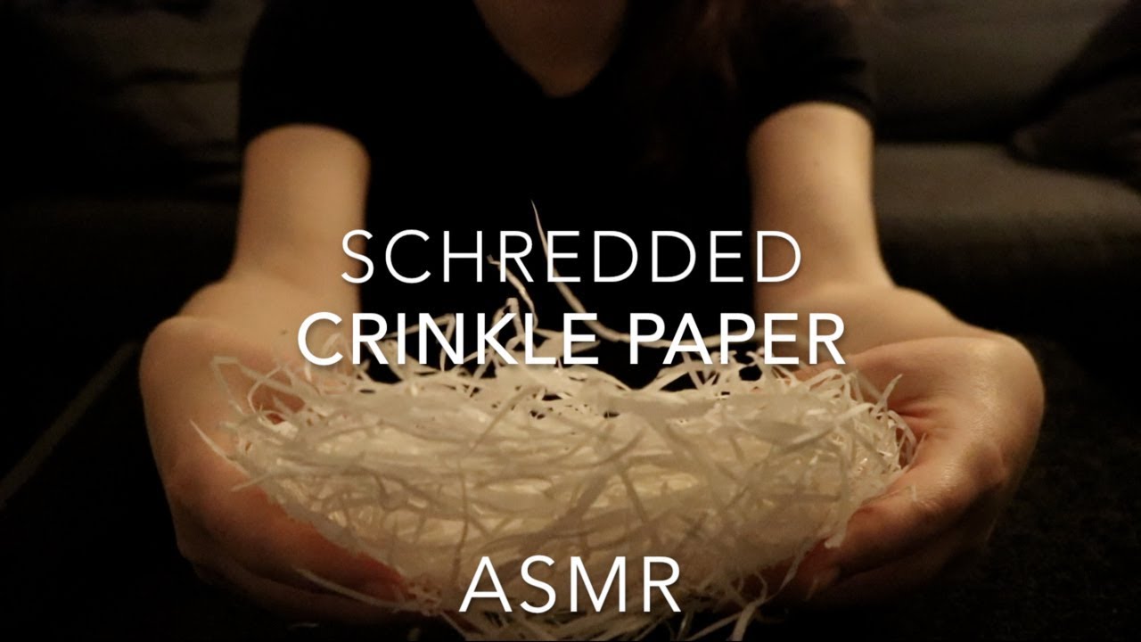 ASMR - Crinkles with White noise and Crinkly Schredded Paper - No talking | ASMR Relaxation ♥