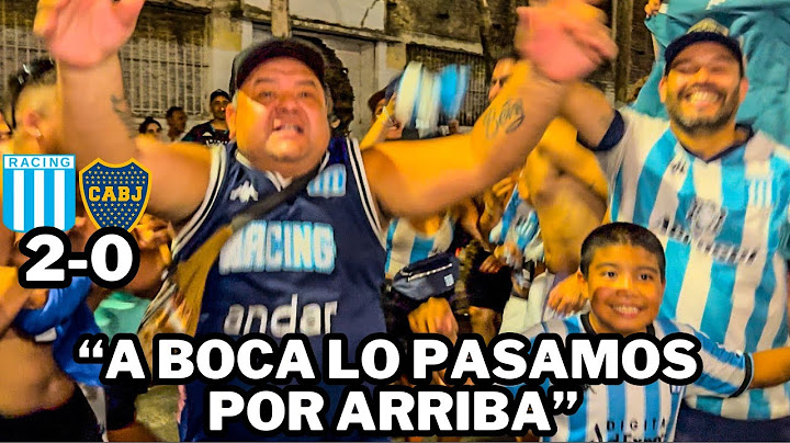 RACING 2 - 0 BOCA | REACCIÓN CON LOS HINCHAS
