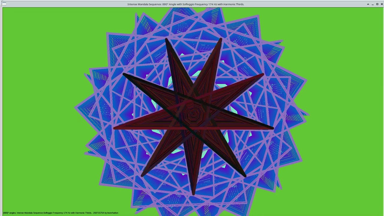 9 Mandalas  featuring multiple angles--HomeTones-Pulsing-285 Hz, 47.5 Hz, 475 Hz, 570 Hz