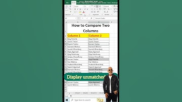 How to Compare Columns by Shortcuts #short #excel #exceltips #exceltutorial