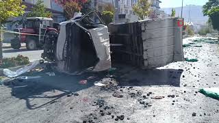 Freni Patlayan Kamyonet Dehşeti Kamerada