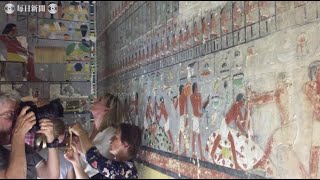 よみがえる4400年前の色鮮やか壁画　エジプト