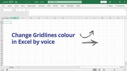 DragonSpeechTips Tool | Changing the colour of MS Excel Worksheet Gridlines