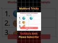 Ms Word Unicode Tricks #mswordtricks #msword #mswordshortcuts #tricks