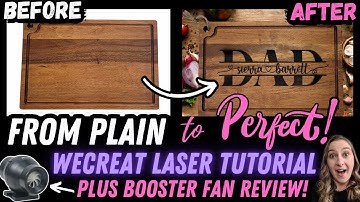 How to Laser Engrave Cutting Boards with 20W WeCreat Vision Laser Engraver