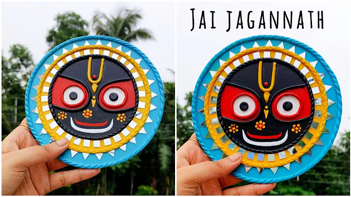 lord jagannath lippan art / lippan art mirror/ mud mirror art work