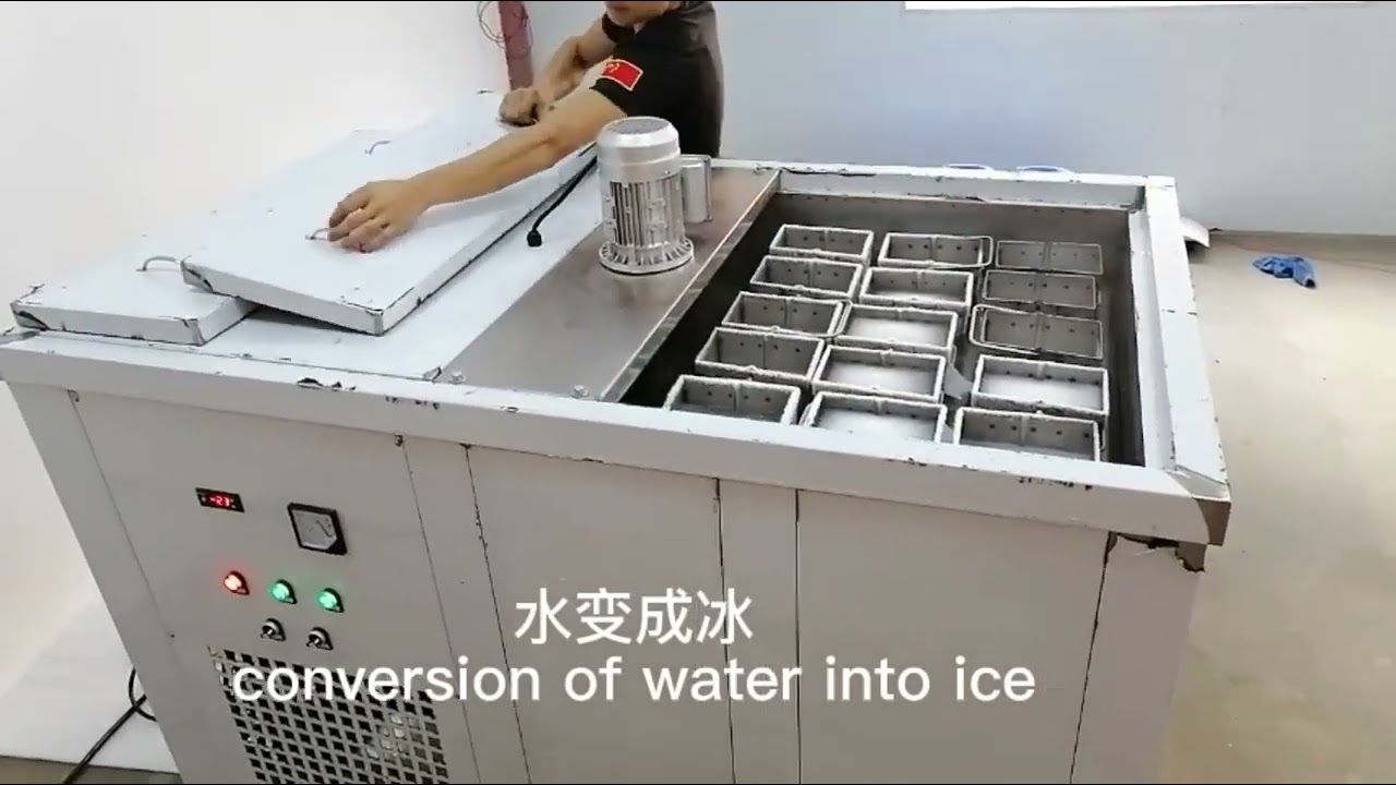 Transparent 1 Ton  Used Ice Brick Block Make Machine Price In Germany for Fishery Seafood Cooling