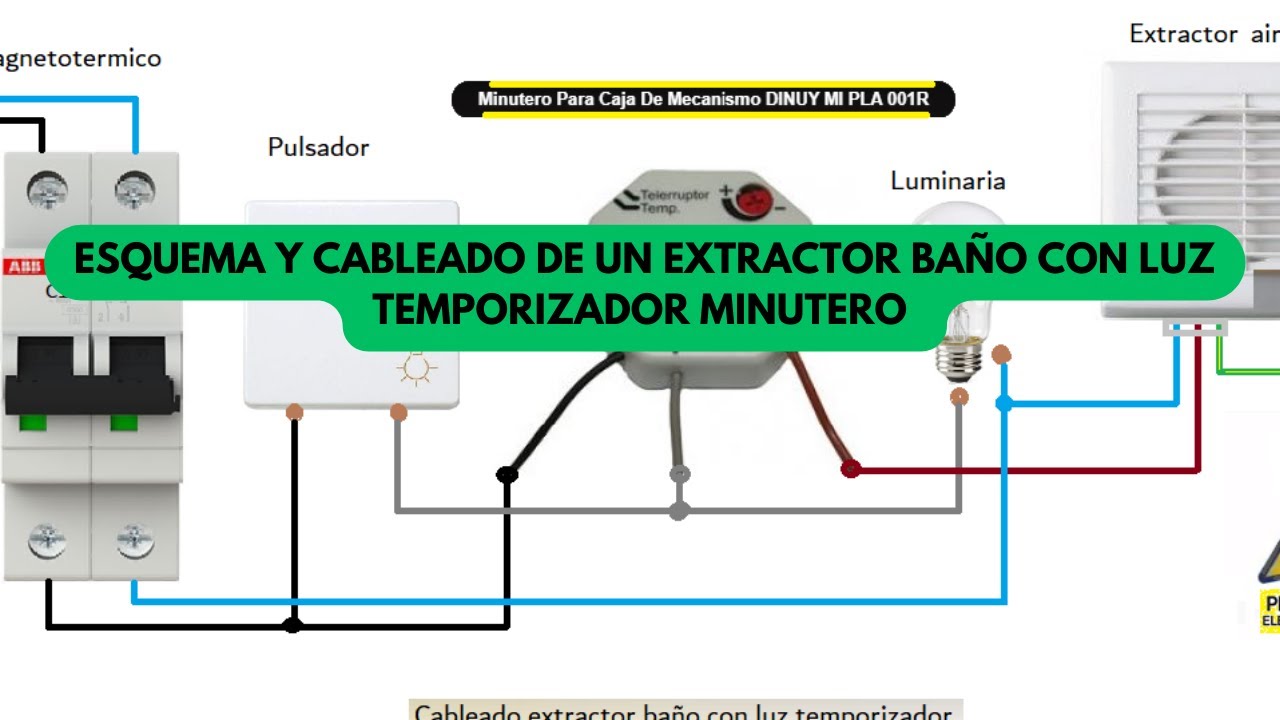 Extractor de baño temporizado: ayuda a ahorrar energía