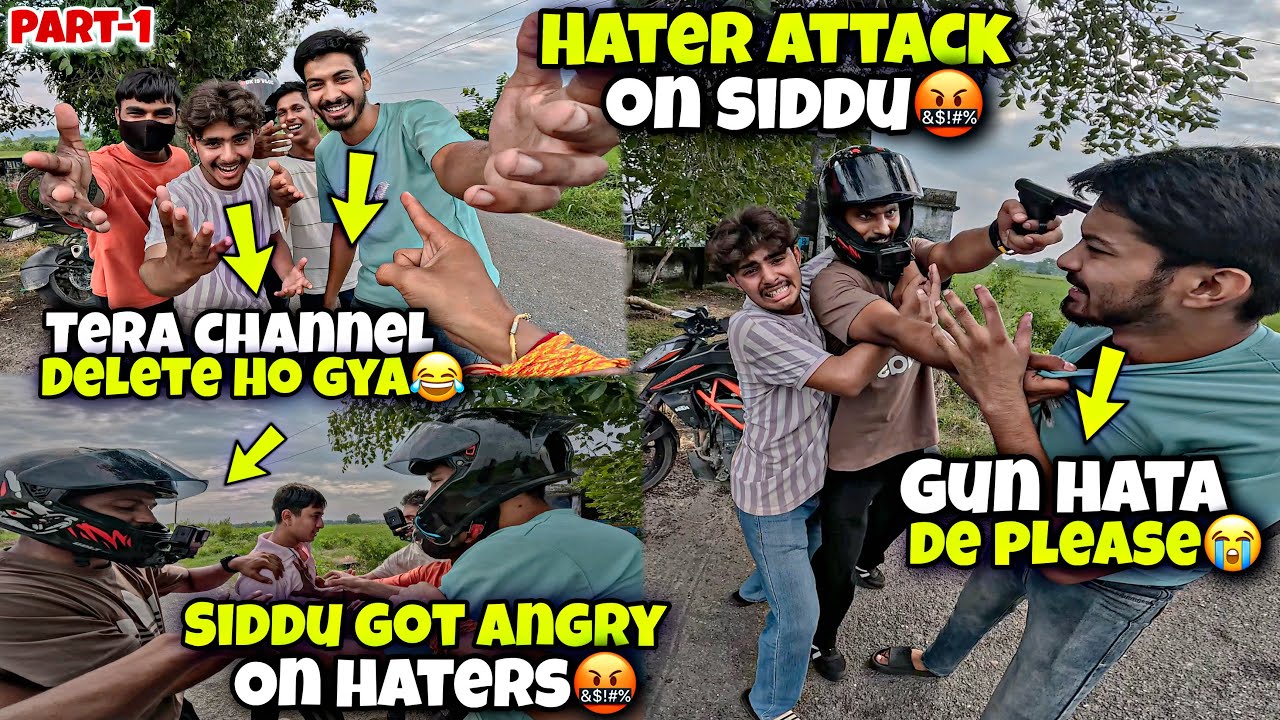 Hater Attack on Siddu🤬 | Siddu Got Angry On Haters😡 | hater pok me🥹 | Munja vlog Ninja h2r 