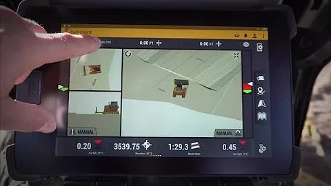 Cat® Next Gen Dozer GRADE Monitor: Depth & Slope Design