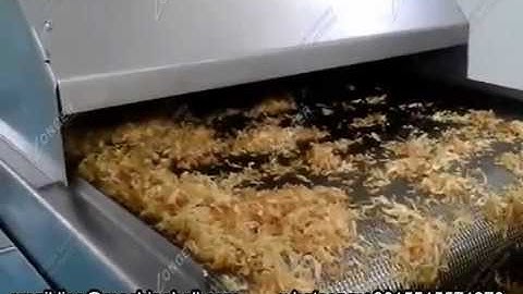 100KG/H Continuous Onion Frying Machine|Fryer Equipment of Fried Onion Rings